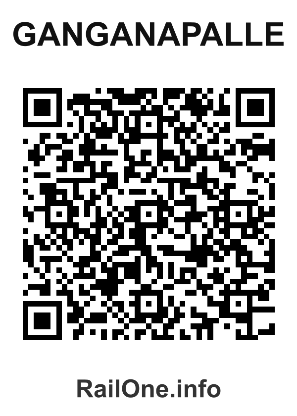 RailOne QR Code for Ganganapalle station