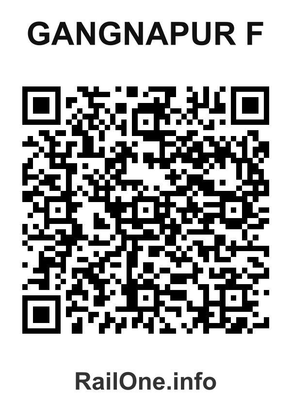 RailOne QR Code for Gangnapur F station