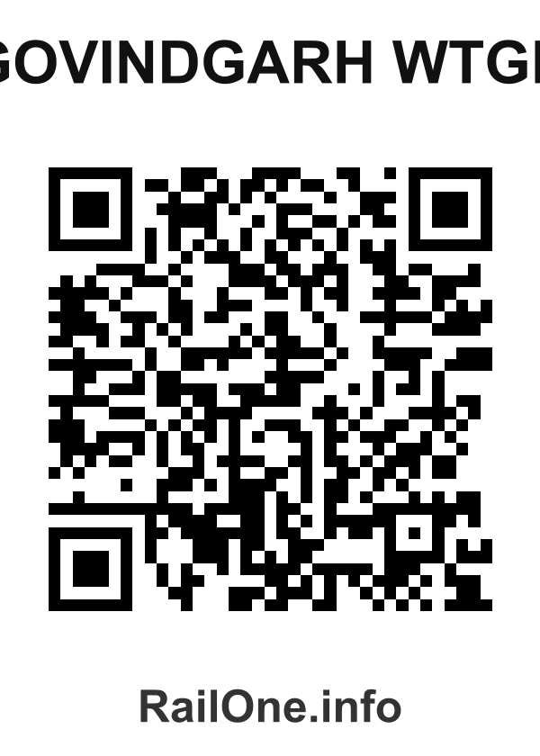 RailOne QR Code for Govindgarh Wtgr station