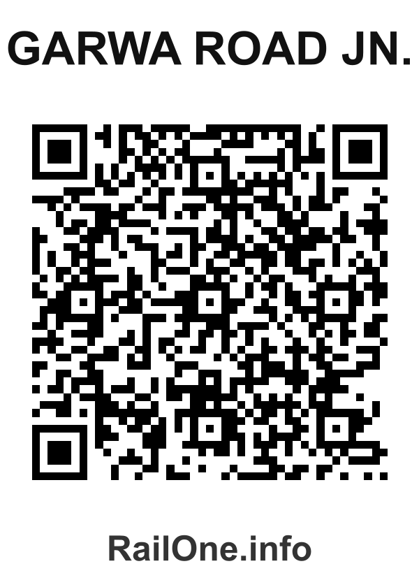 RailOne QR Code for Garwa Road Jn. station