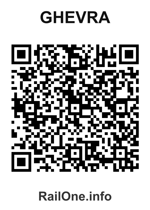 RailOne QR Code for Ghevra station