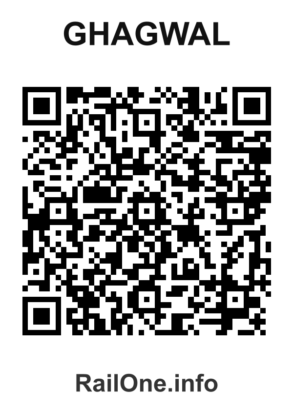 RailOne QR Code for Ghagwal station