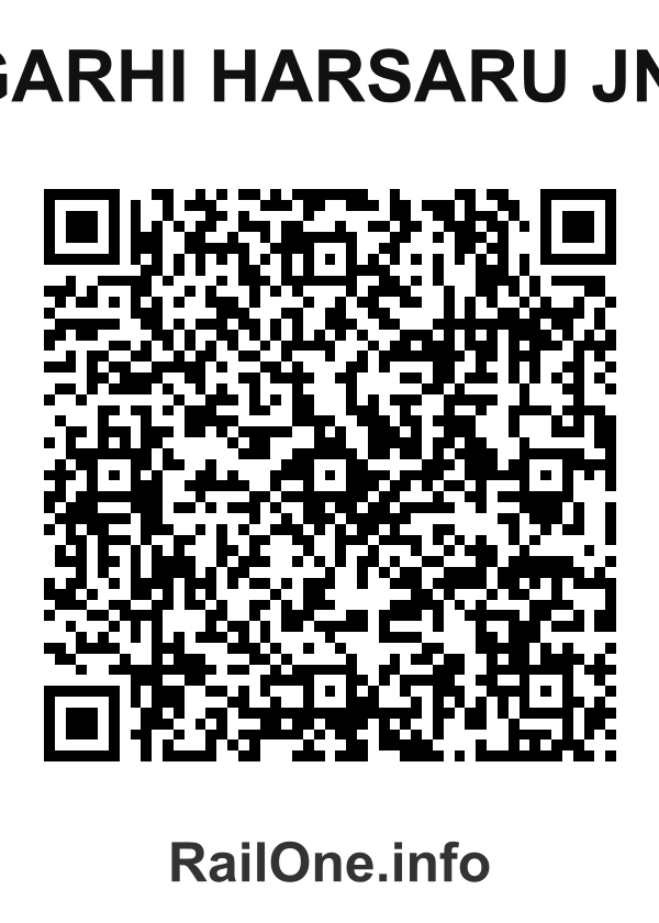 RailOne QR Code for Garhi Harsaru Jn. station