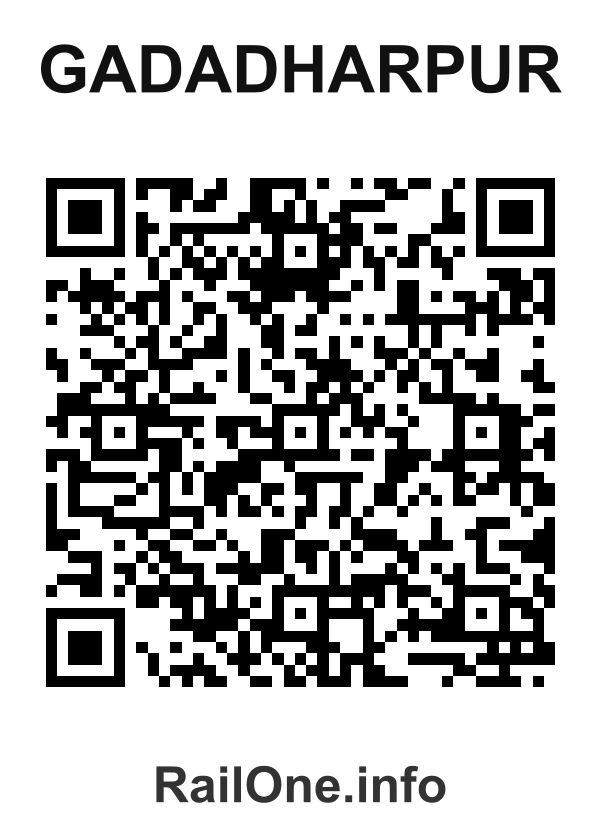 RailOne QR Code for Gadadharpur station