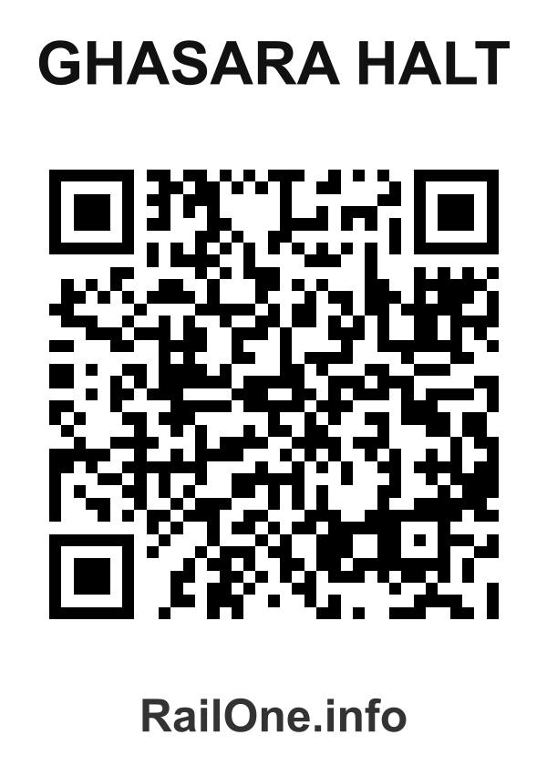RailOne QR Code for Ghasara Halt station