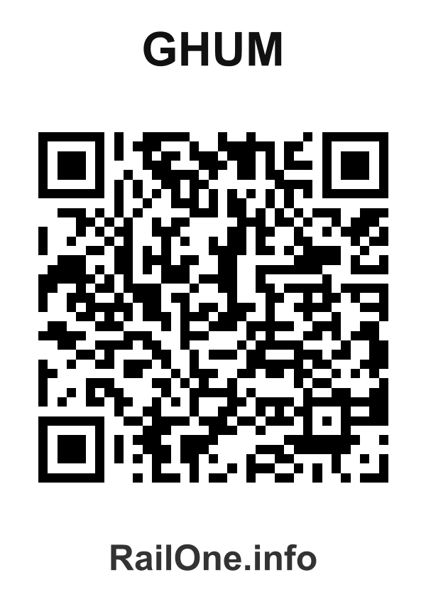 RailOne QR Code for Ghum station