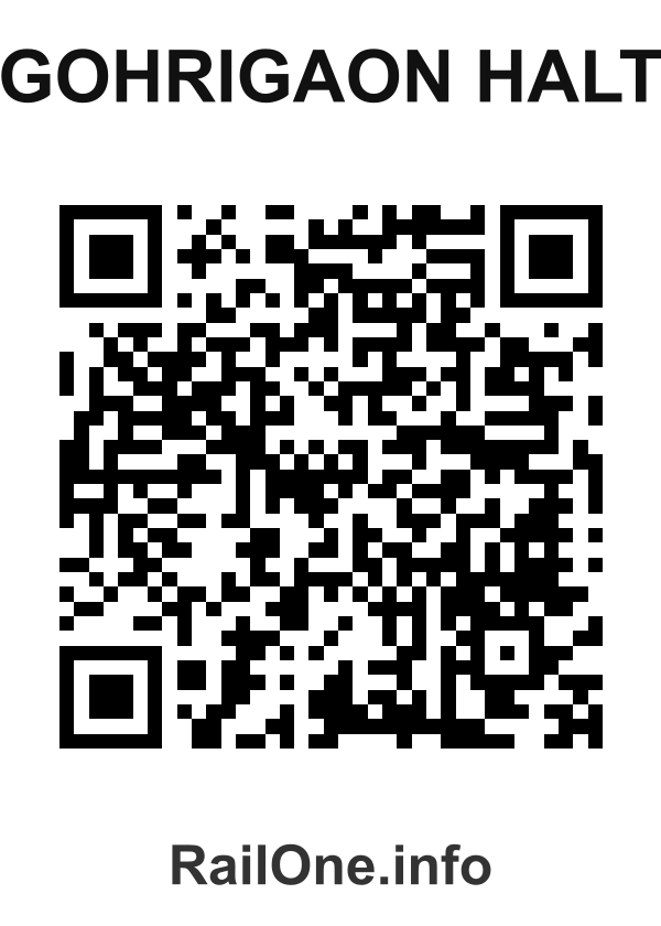 RailOne QR Code for Gohrigaon Halt station