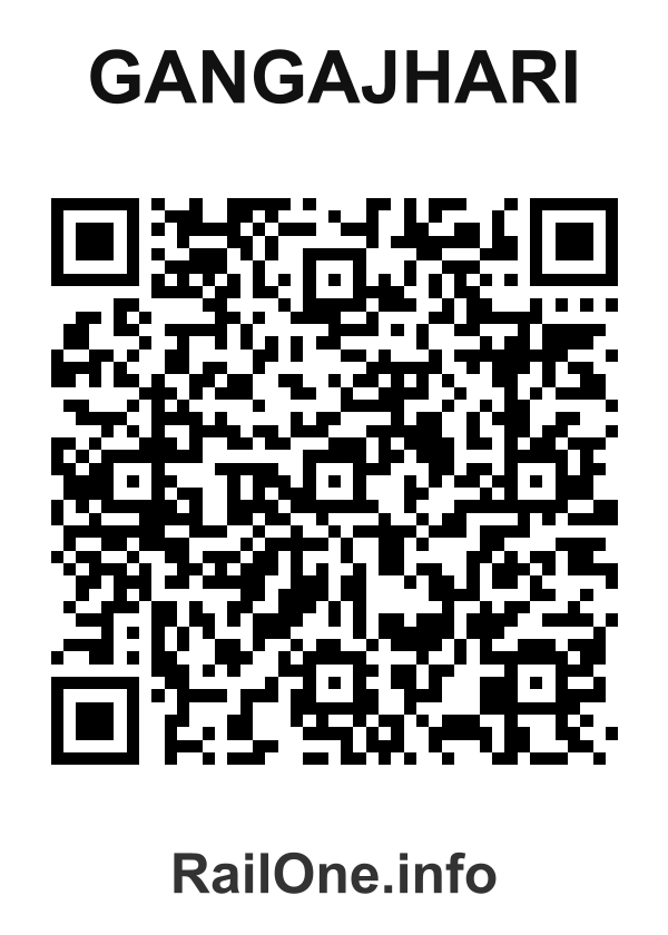 RailOne QR Code for Gangajhari station