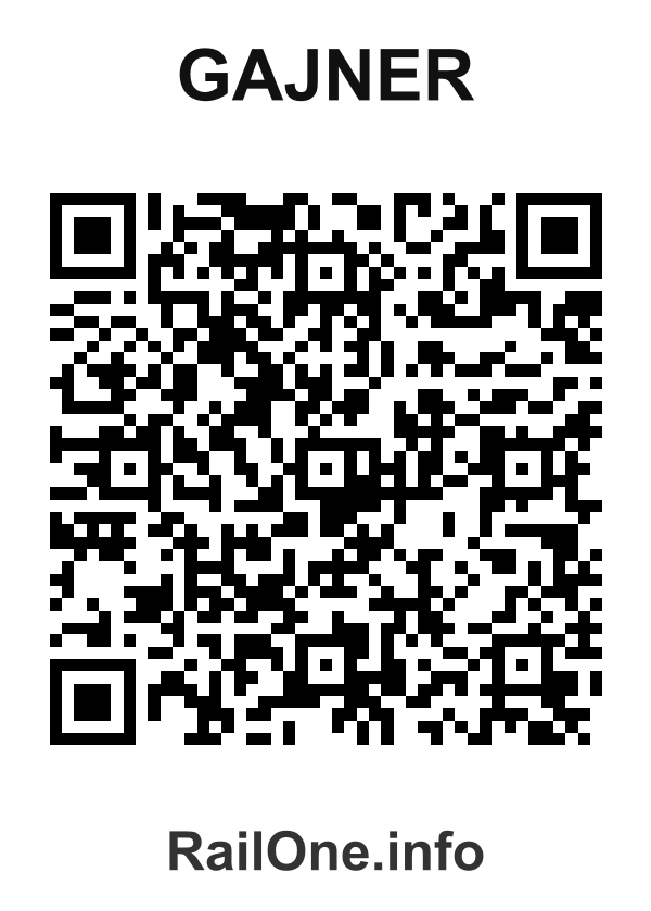 RailOne QR Code for Gajner station