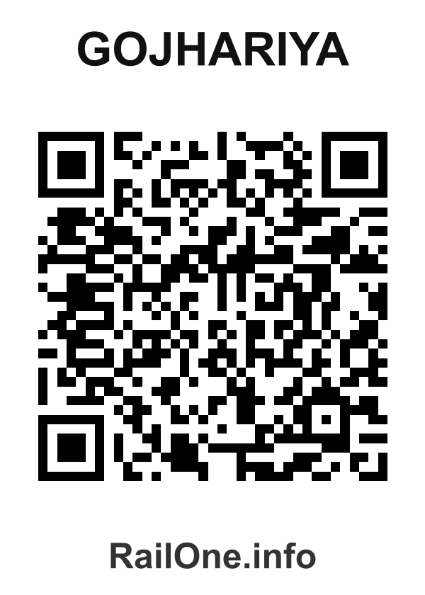 RailOne QR Code for Gojhariya station