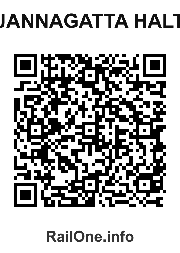 RailOne QR Code for Jannagatta Halt station