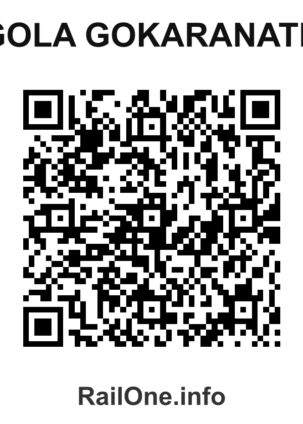 RailOne QR Code for Gola Gokaranath station