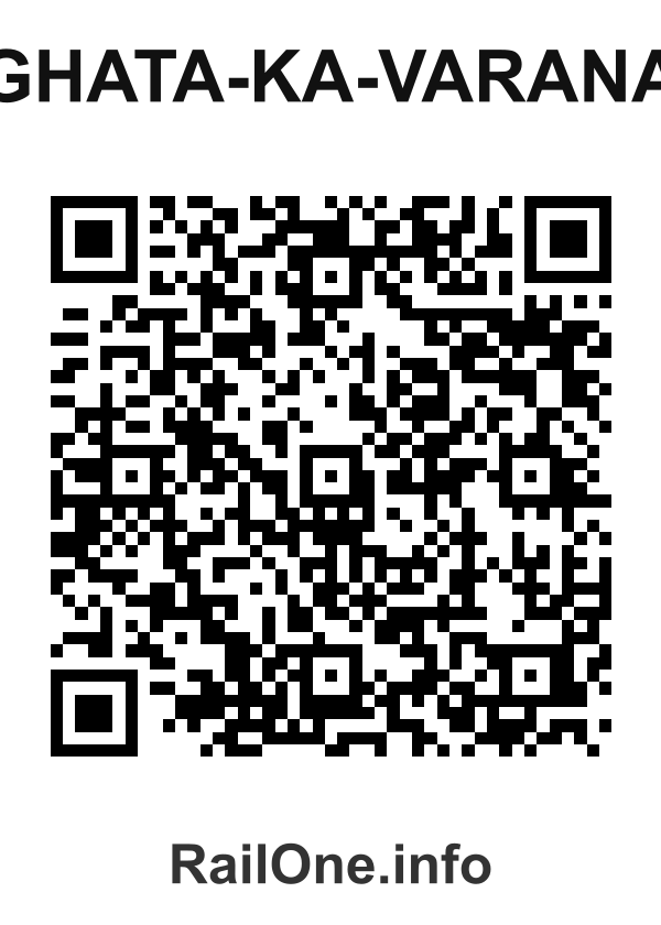 RailOne QR Code for Ghata-ka-varana station