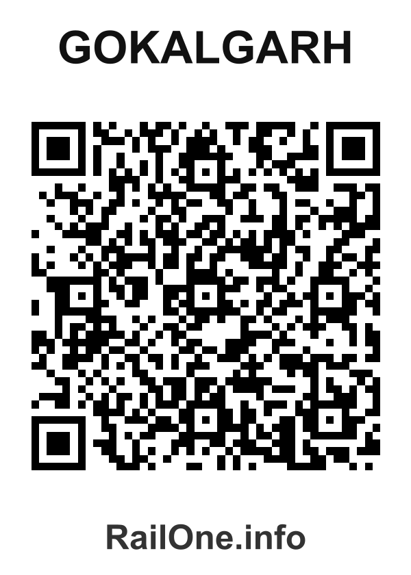 RailOne QR Code for Gokalgarh station