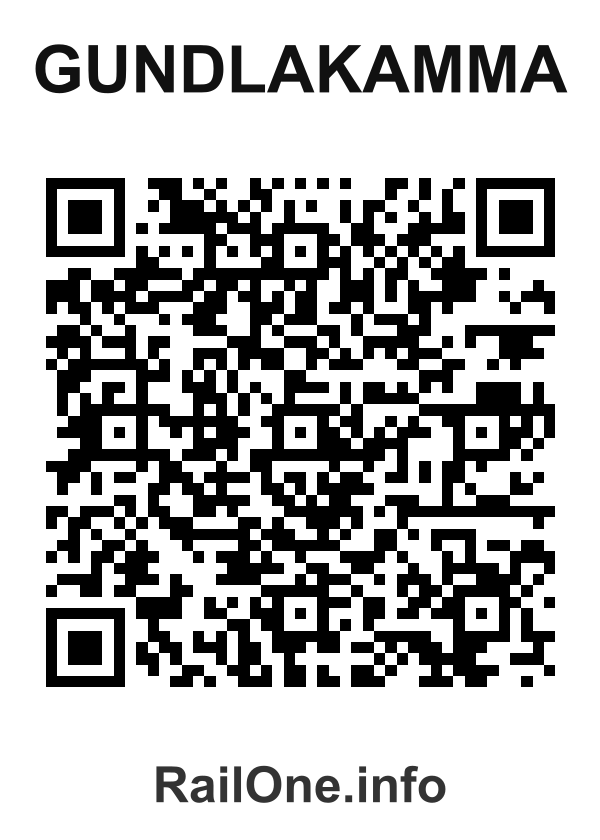 RailOne QR Code for Gundlakamma station