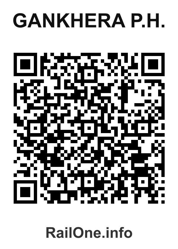 RailOne QR Code for Gankhera P.h. station
