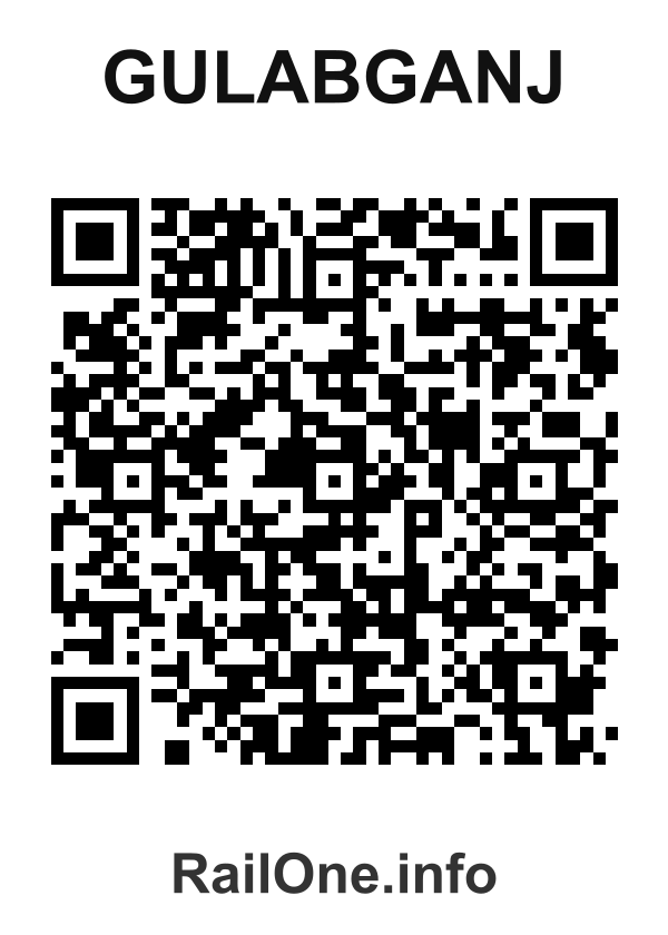 RailOne QR Code for Gulabganj station