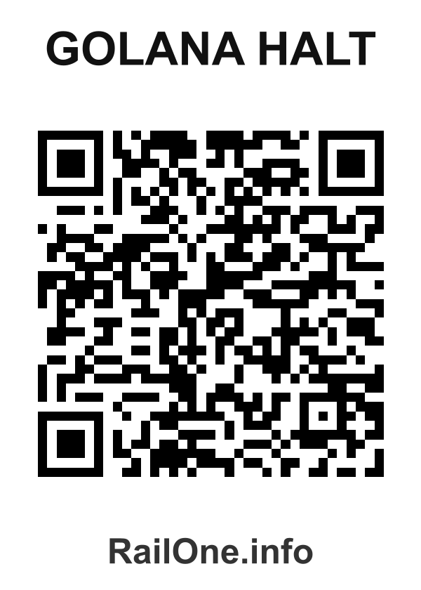 RailOne QR Code for Golana Halt station