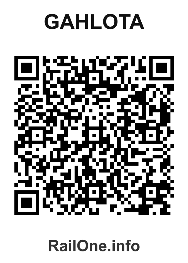 RailOne QR Code for Gahlota station