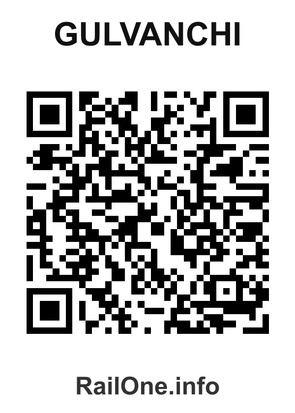 RailOne QR Code for Gulvanchi station