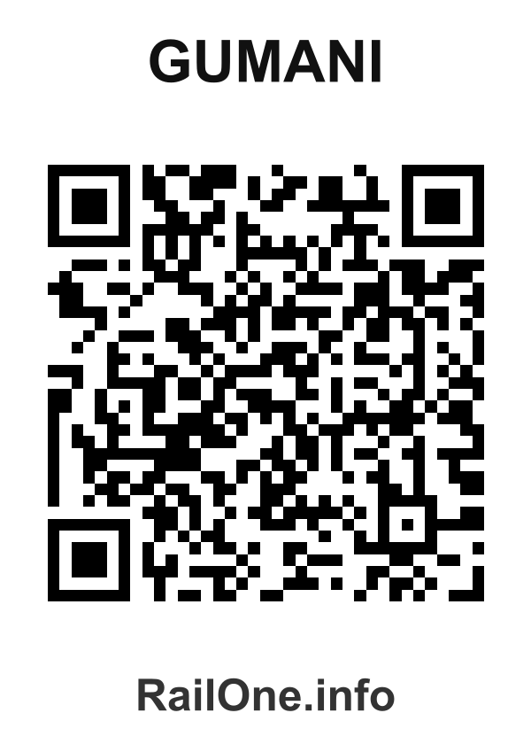 RailOne QR Code for Gumani station