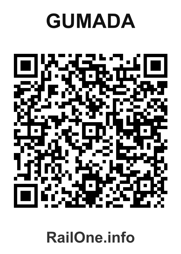 RailOne QR Code for Gumada station