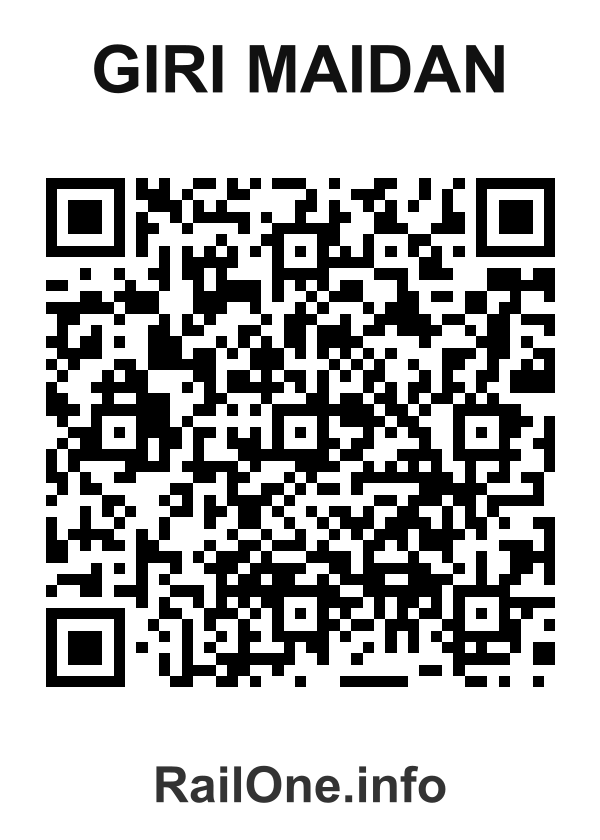 RailOne QR Code for Giri Maidan station