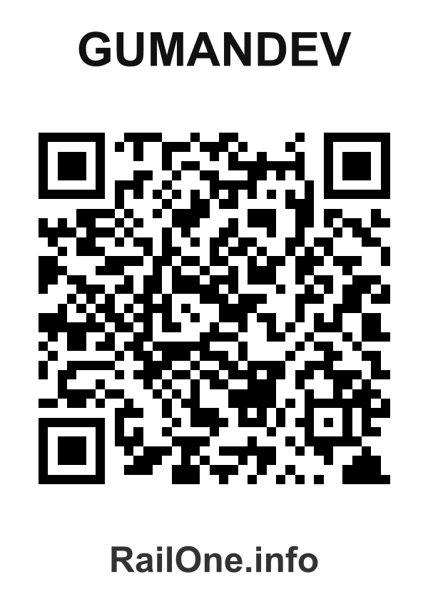 RailOne QR Code for Gumandev station