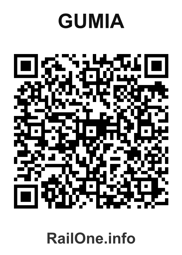 RailOne QR Code for Gumia station