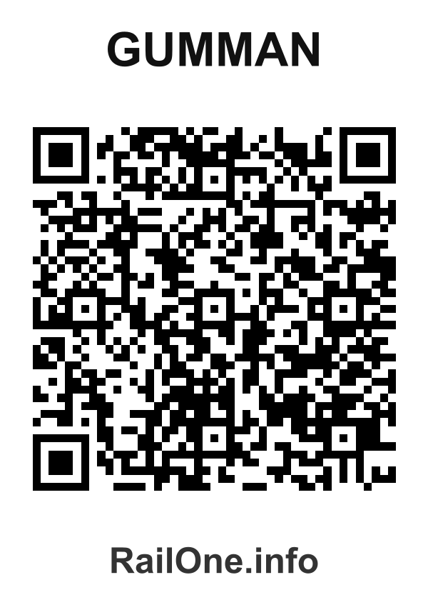 RailOne QR Code for Gumman station