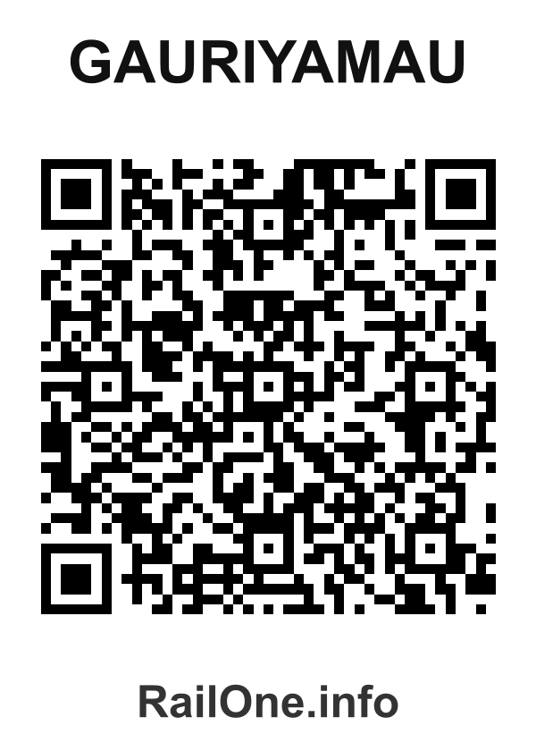 RailOne QR Code for Gauriyamau station