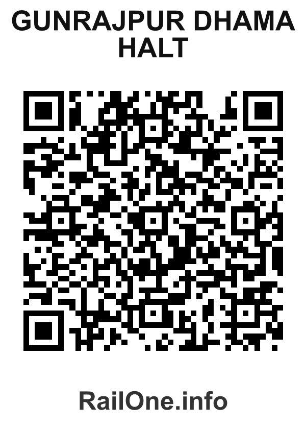 RailOne QR Code for Gunrajpur Dhama Halt station