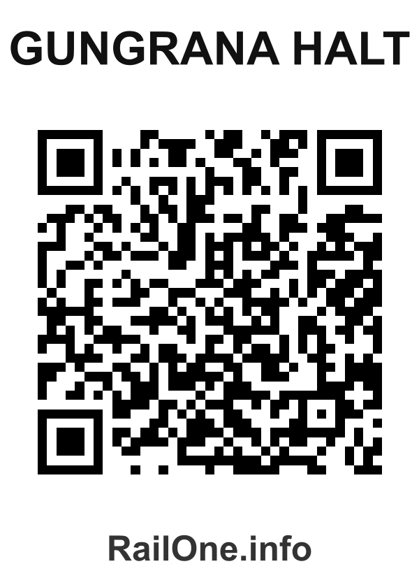 RailOne QR Code for Gungrana Halt station