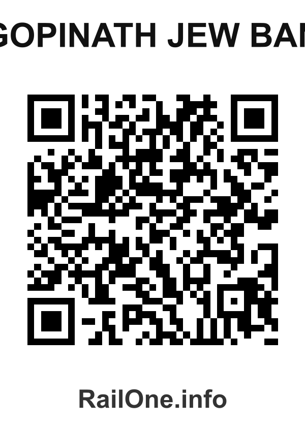 RailOne QR Code for Gopinath Jew Ban station