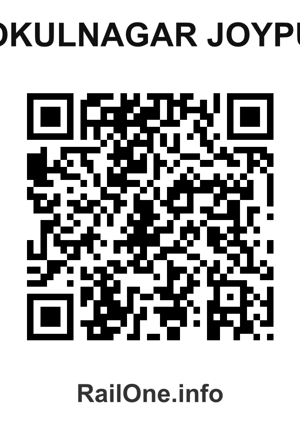 RailOne QR Code for Gokulnagar Joypur station