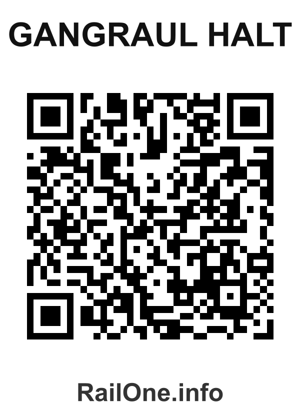 RailOne QR Code for Gangraul Halt station