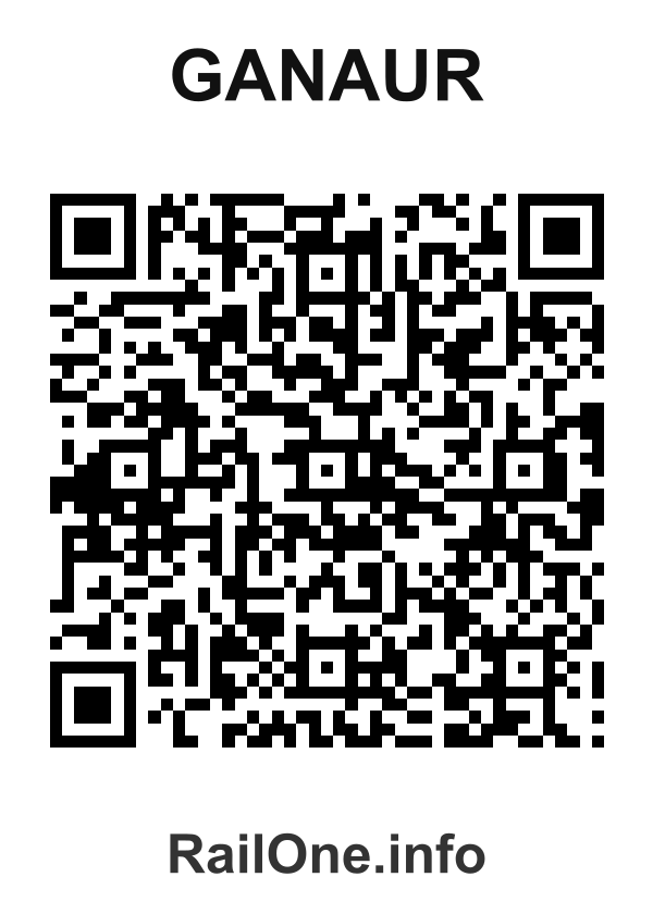RailOne QR Code for Ganaur station