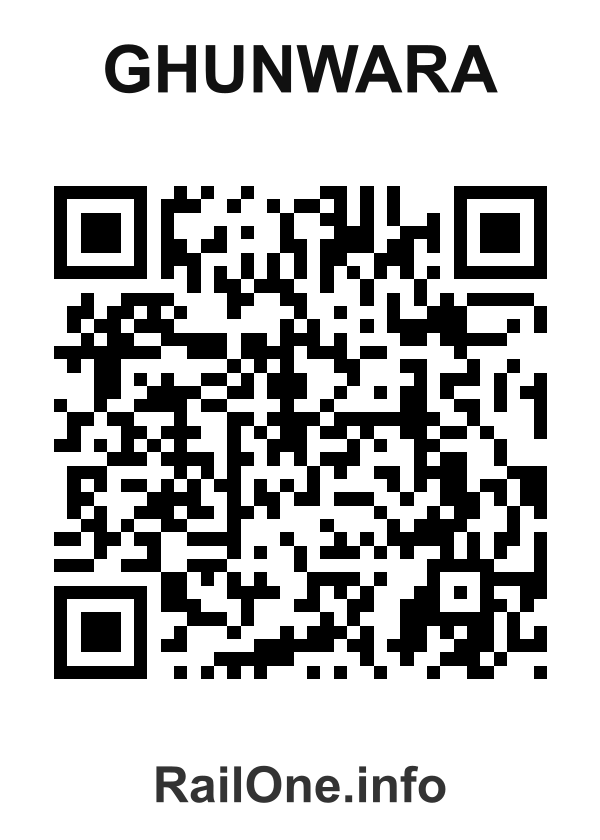 RailOne QR Code for Ghunwara station