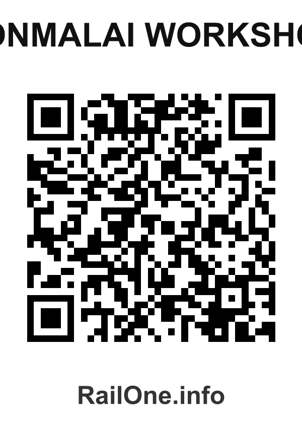 RailOne QR Code for Ponmalai Workshop station
