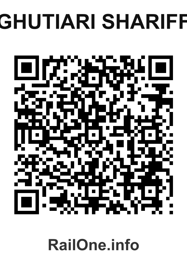 RailOne QR Code for Ghutiari Shariff station