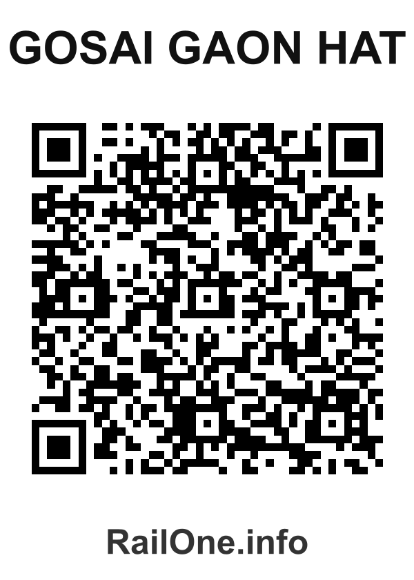 RailOne QR Code for Gosai Gaon Hat station