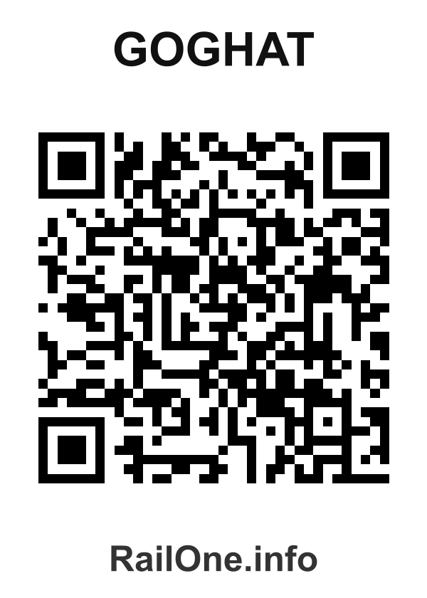RailOne QR Code for Goghat station