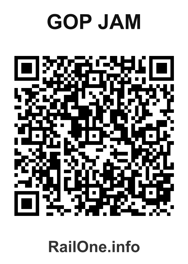 RailOne QR Code for Gop Jam station