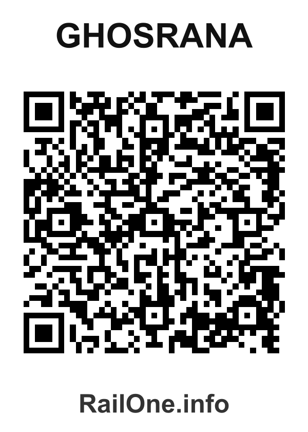 RailOne QR Code for Ghosrana station