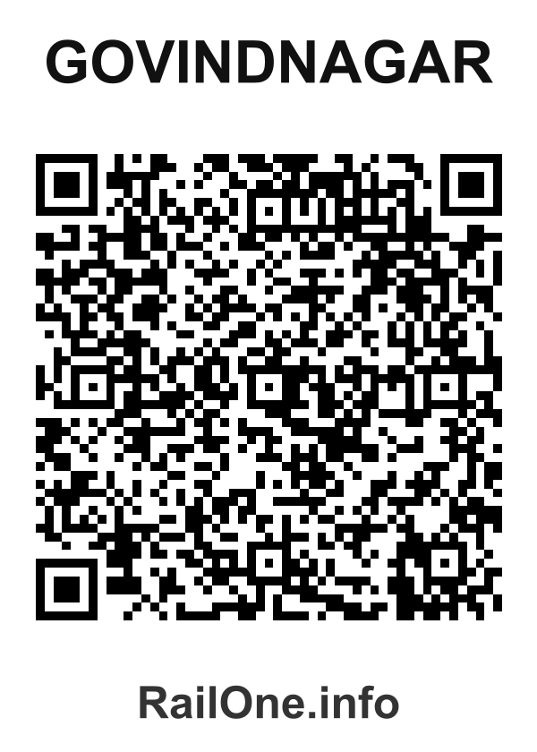 RailOne QR Code for Govindnagar station