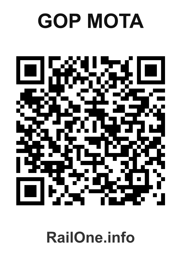 RailOne QR Code for Gop Mota station