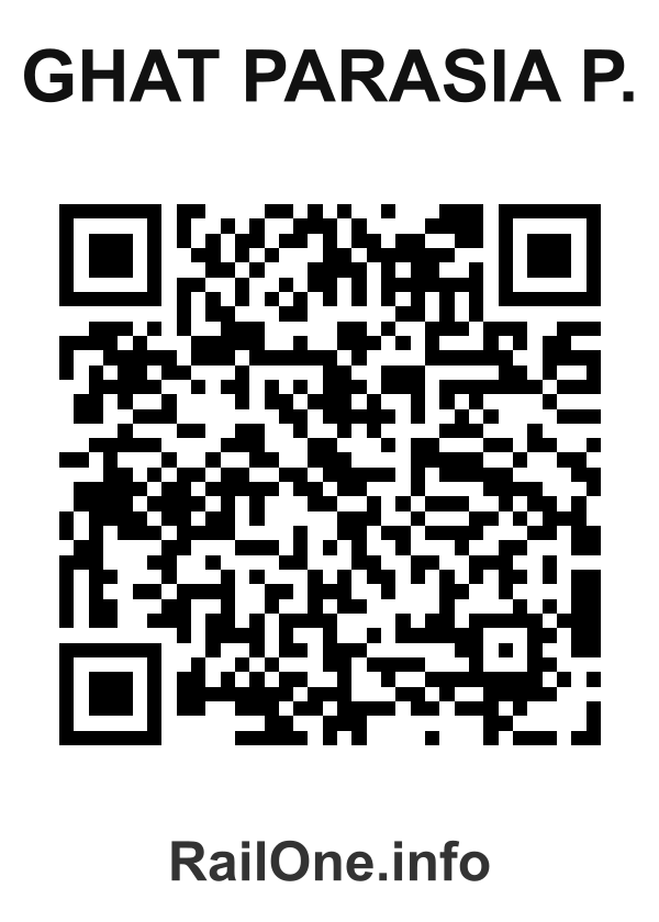 RailOne QR Code for Ghat Parasia P. station