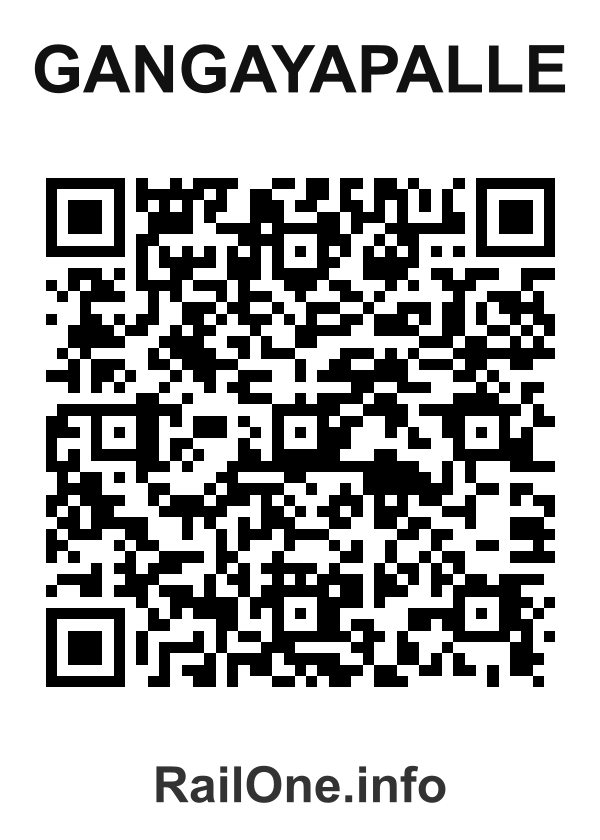 RailOne QR Code for Gangayapalle station