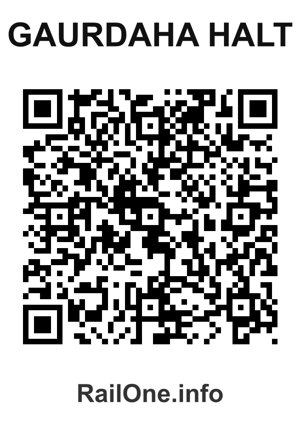 RailOne QR Code for Gaurdaha Halt station