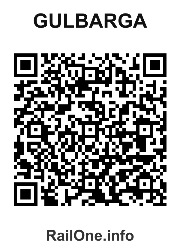 RailOne QR Code for Gulbarga station